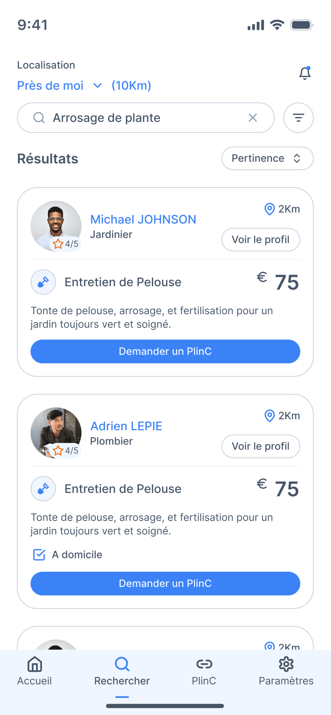 Trouvez les meilleurs prestataires près de chez vous